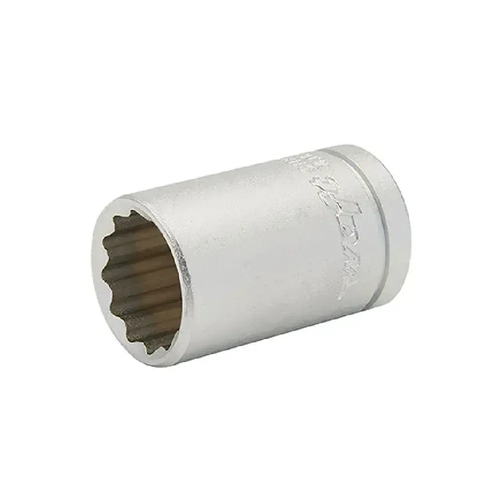 Soquete Encaixe 1/2 POL x 18mm Estriado 6061 BRASFORT — fotografia de referência