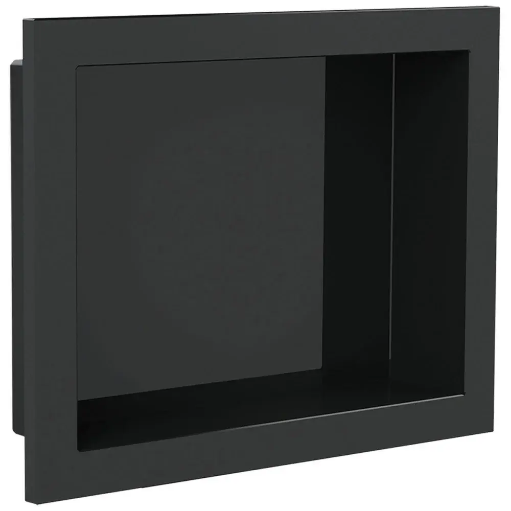 Nicho de banheiro para embutir preto 30X40CM Arquitech