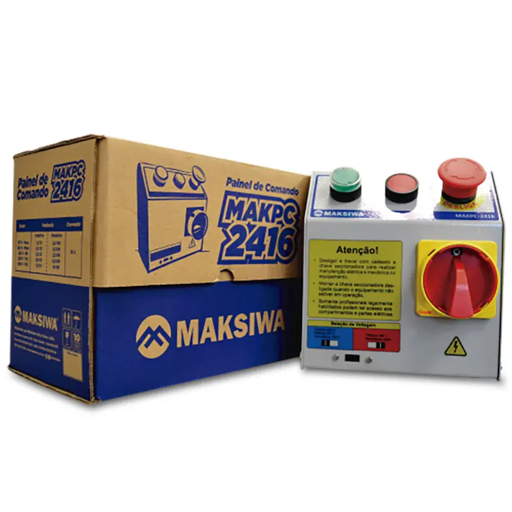 Chave elétrica comando MAKPC-2416 24V monofásico/trifásico Maksiwa — fotografia de referência