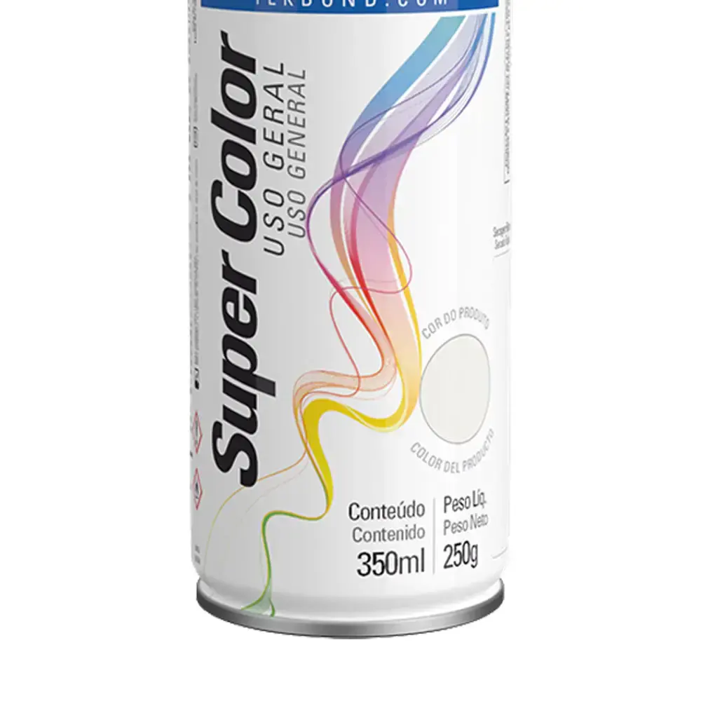 Tinta spray 350ML branco brilhante 23021006900 Tekbond — fotografia 4
