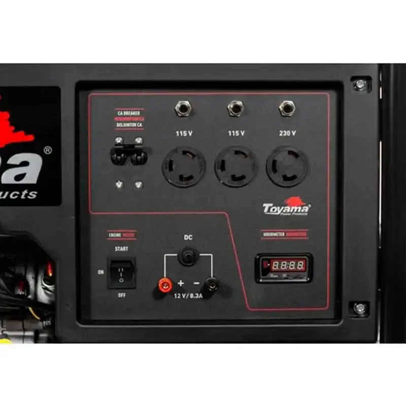 Gerador gasolina 9,0KVA mono TG10000CXE-XP partida elétrica bateria e manual 201-034 Toyama Bivolt — fotografia 5