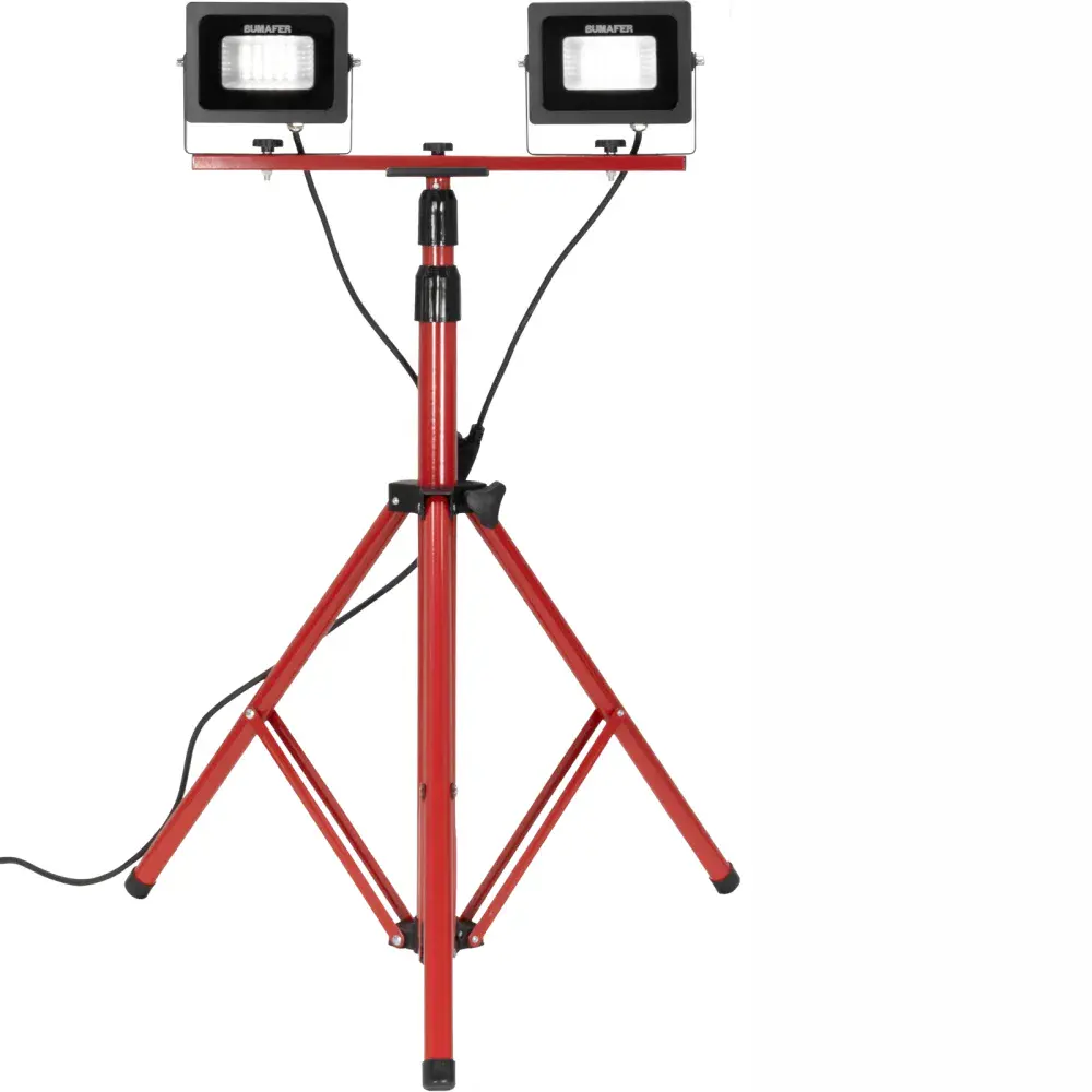 Refletor led duplo com suporte tripé Bumafer — fotografia 3