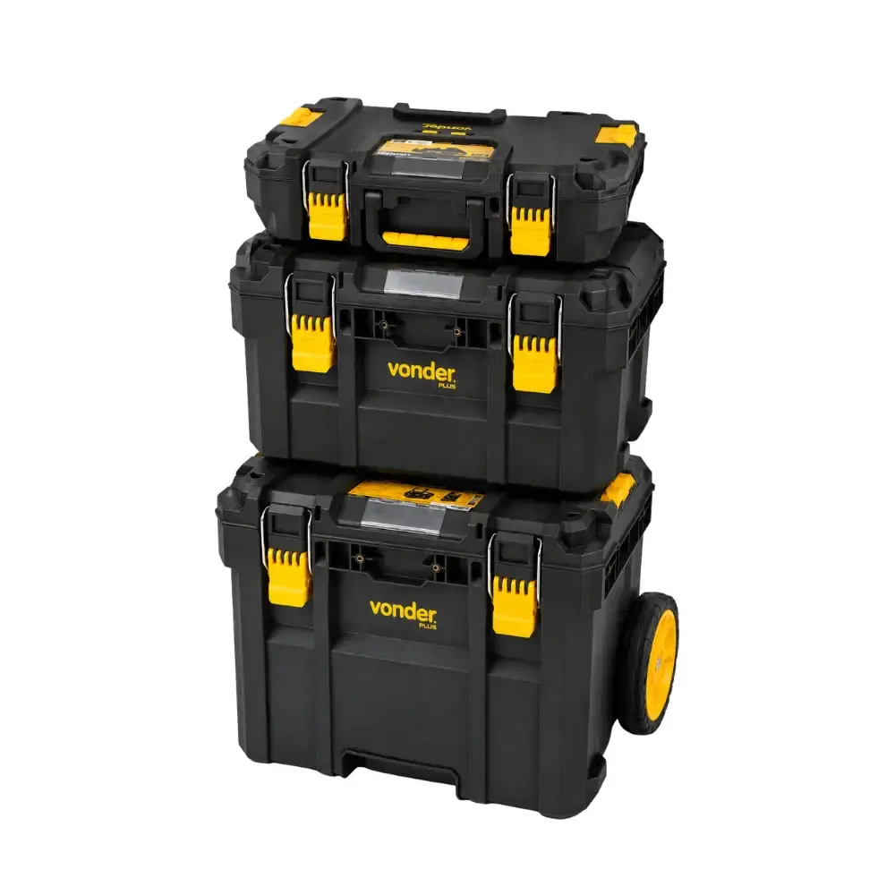 Kit caixas ferramentas CRV 900 CPV 920 e organizador CPV 910 plus Vonder — fotografia de referência