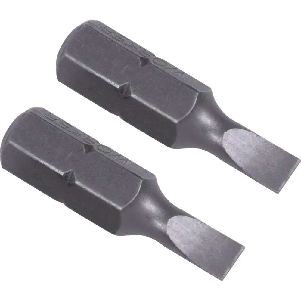 Bits parafusadeira 1/4 ponta fenda 4X25,4MM 5 peç Worker — fotografia 3