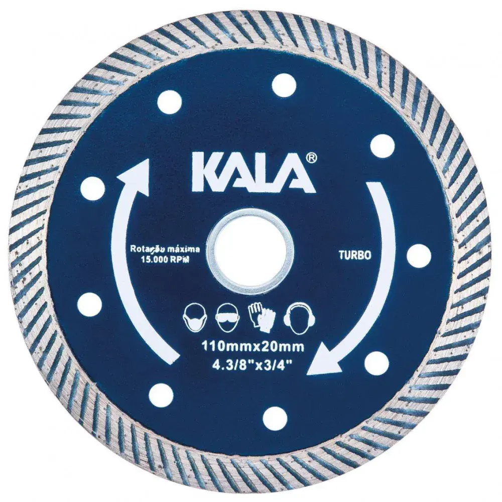 Disco diamantado turbo 110X20MM 139297 Kala — fotografia de referência