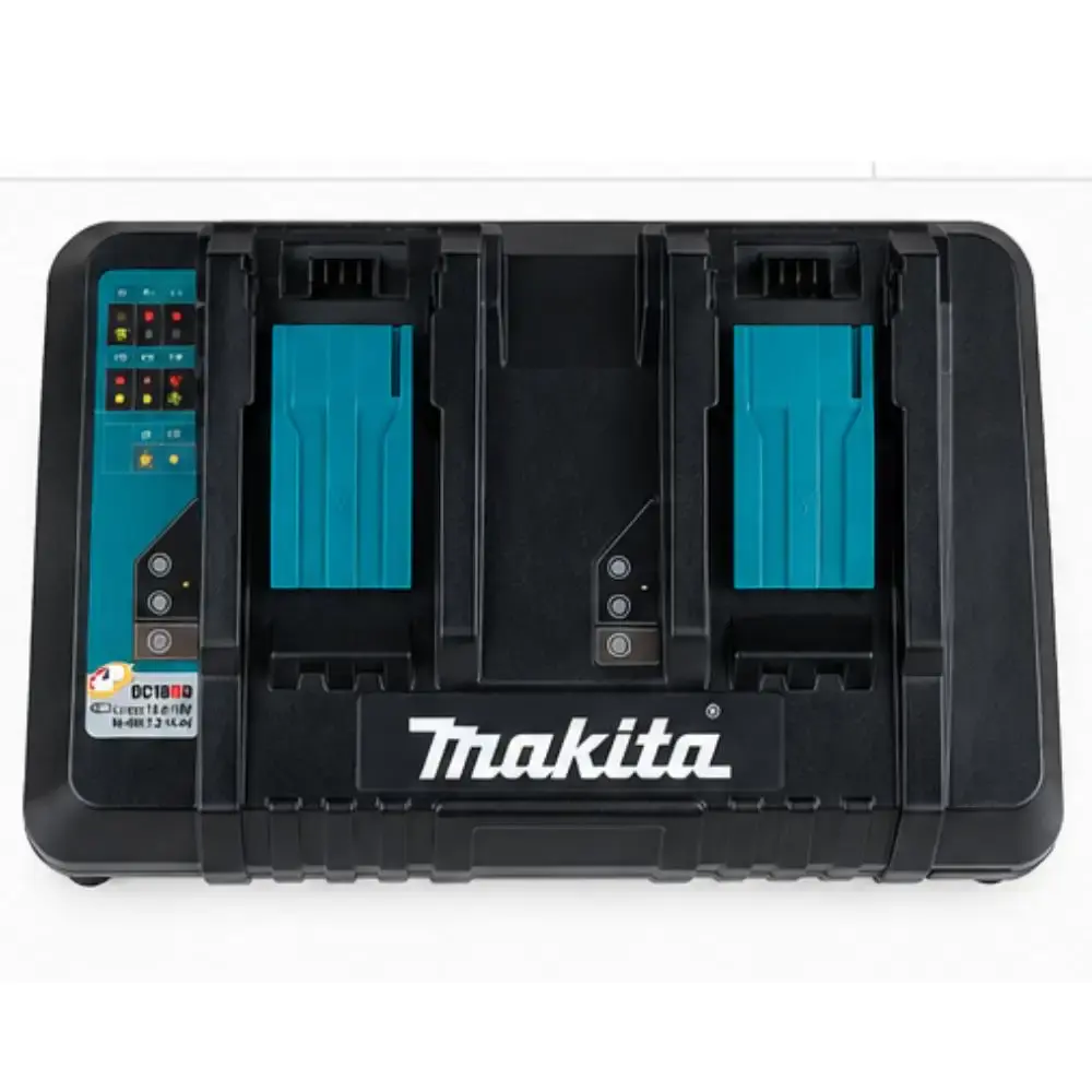 Carregador duplo 127V DC18RD para baterias 14,4V e 18V Makita — fotografia 3