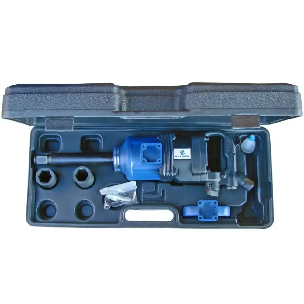 Chave de impacto pneumática 1 POL 2500NM com 2 soquetes 6054 Bremen — fotografia de referência