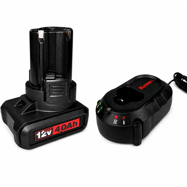 Kit carregador 3AH KAC13 + bateria 4AH 12V - Kress