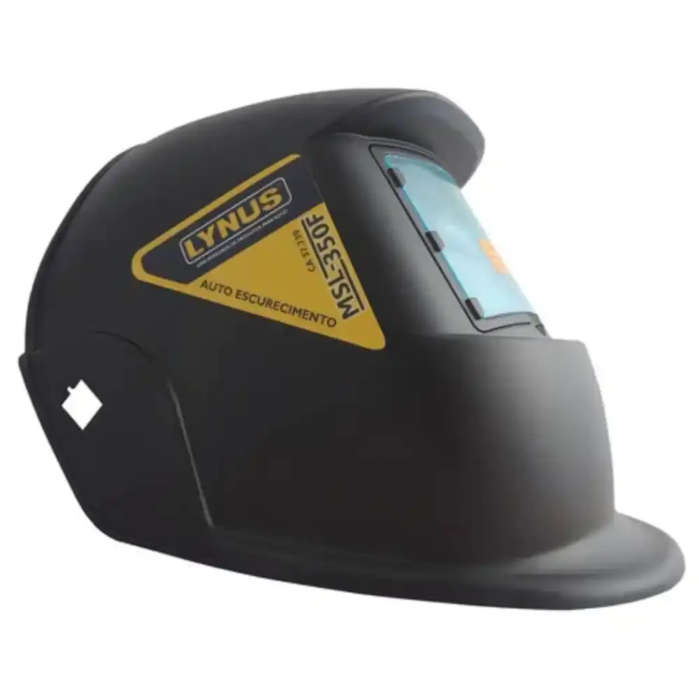 Máscara para solda de escurecimento automático 90X35MM DIN 3 a 11 MSL-350F Lynus — fotografia 5