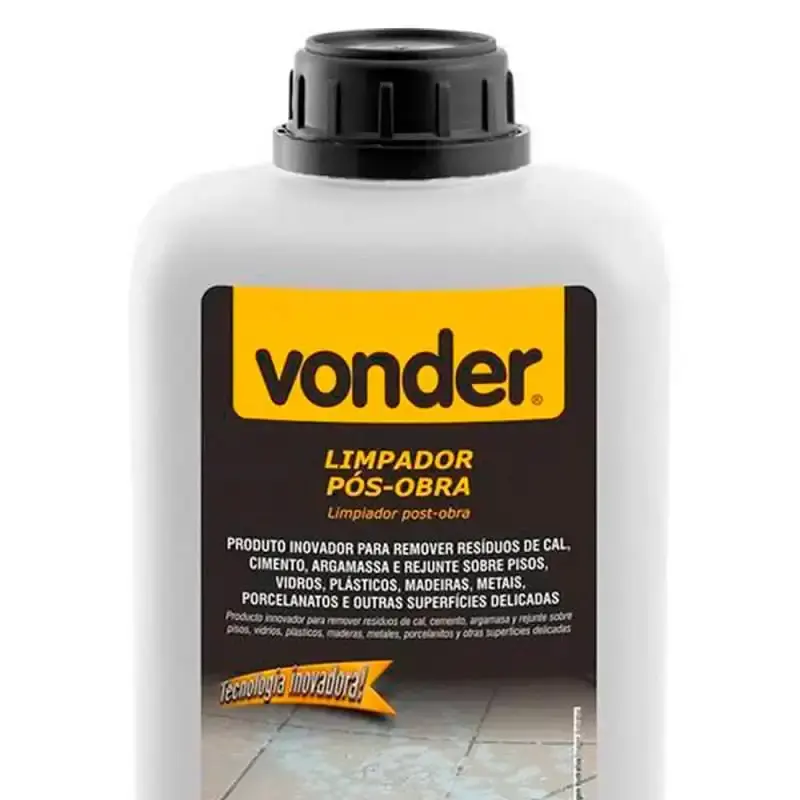 Limpador pós - obra 1 litro biodegradável Vonder — fotografia 3