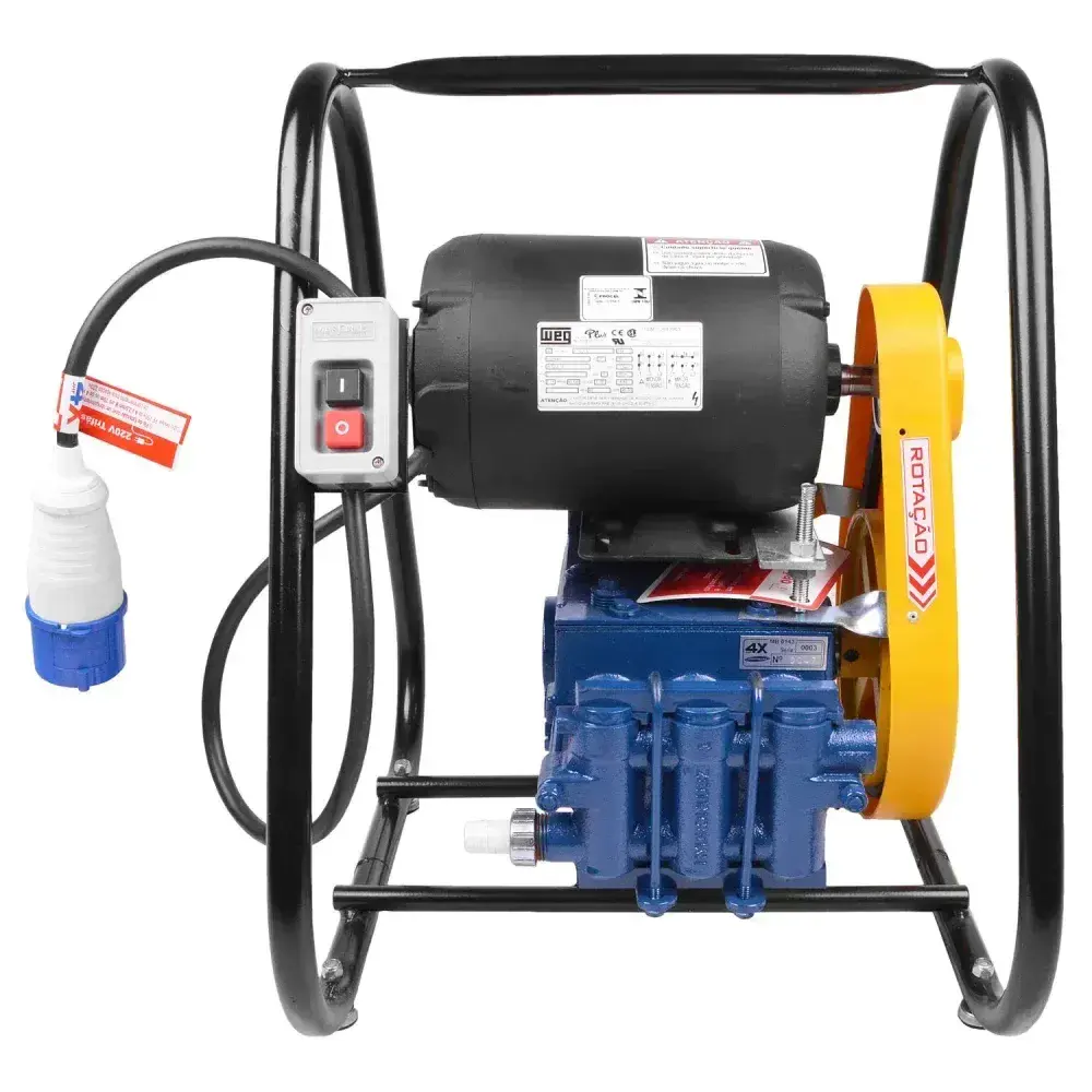 Lavadora de pressão 500 lbs 220V trif fixa c da Jhf4x — fotografia 8