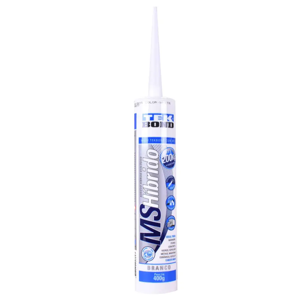 Adesivo híbrido ms branco profissional 400G Tekbond — fotografia de referência