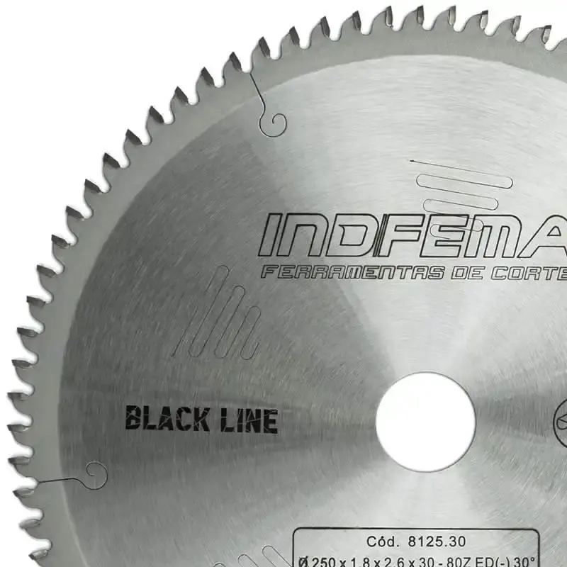 Disco de serra circular de widea HW 10 POL 250 MM 80 dentes para MDF 8125.30 Indfema — fotografia 3
