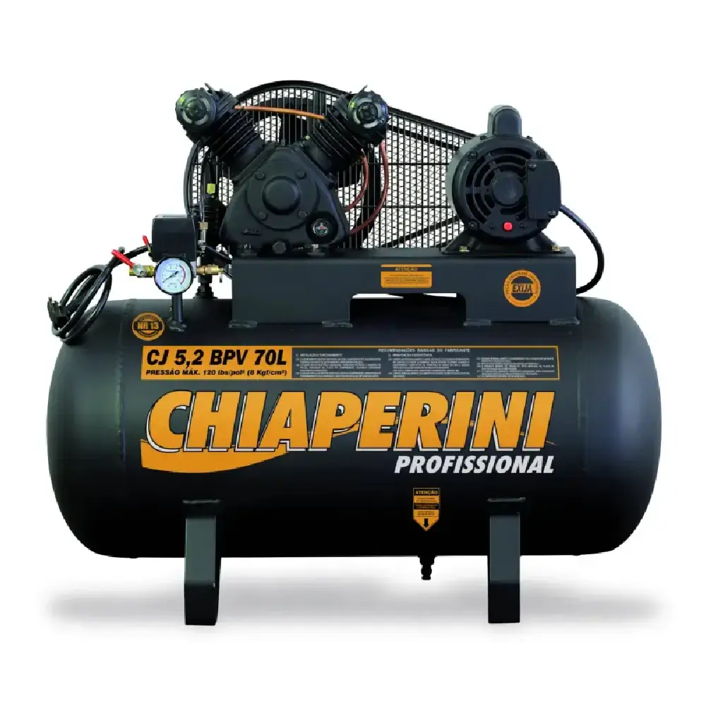 Compressor ar baixa pressão 5.2PCM 70 litros 00605 Chiaperini