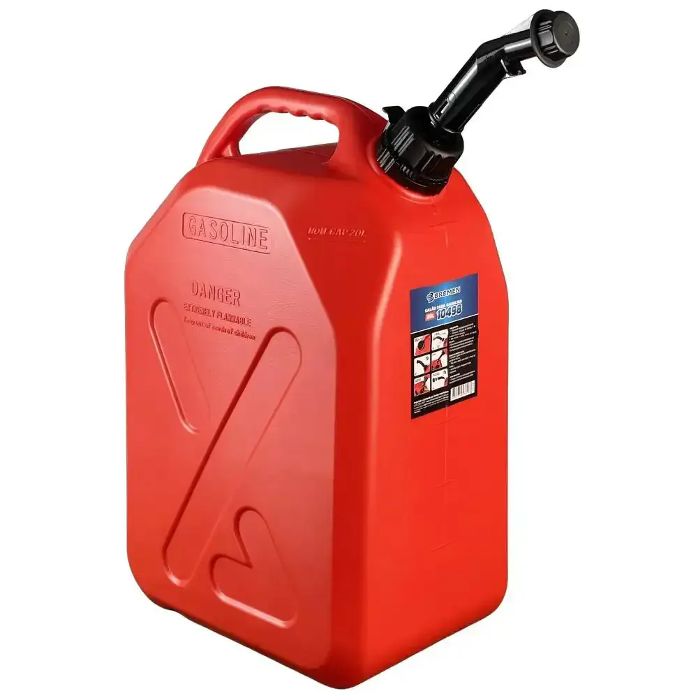 Galão em polietileno 20L para gasolina vermelho com extensor e tampa 10498 Bremen — fotografia de referência