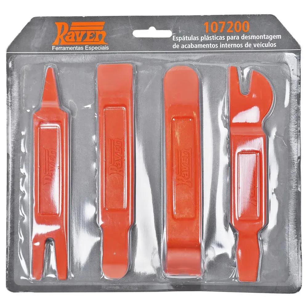 Conjunto de espátulas plásticas para remover acabamentos internos Raven — fotografia 3