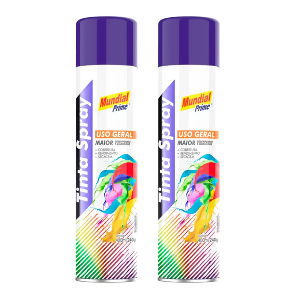 Tinta spray 400ML azul escuro 02 uni mundial prime — fotografia de referência