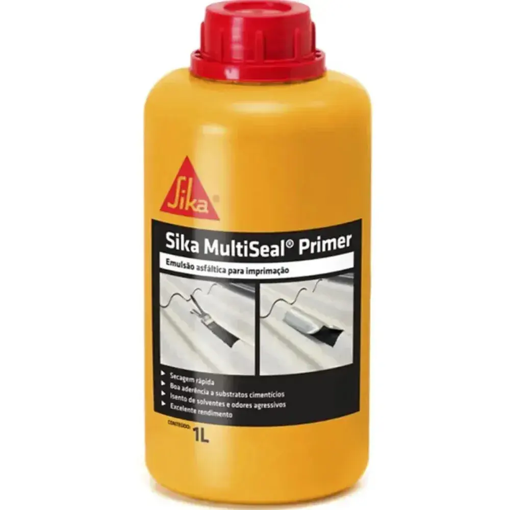 Sika multiseal primer para colagem de manta asfáltica 1L Sika — fotografia 2