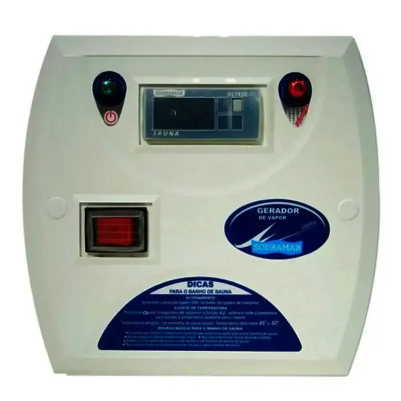 Gerador de Vapor Inox para Sauna 6 Kw 220V Bifásico c/ Quadro Digital SODRAMAR — fotografia 4