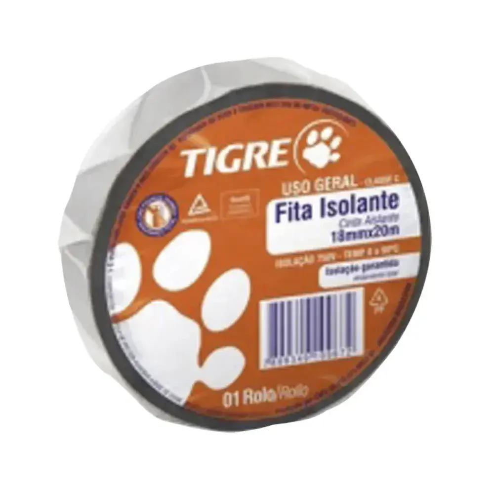 Fita isolante uso Tigre geral 18MMX10M — fotografia de referência