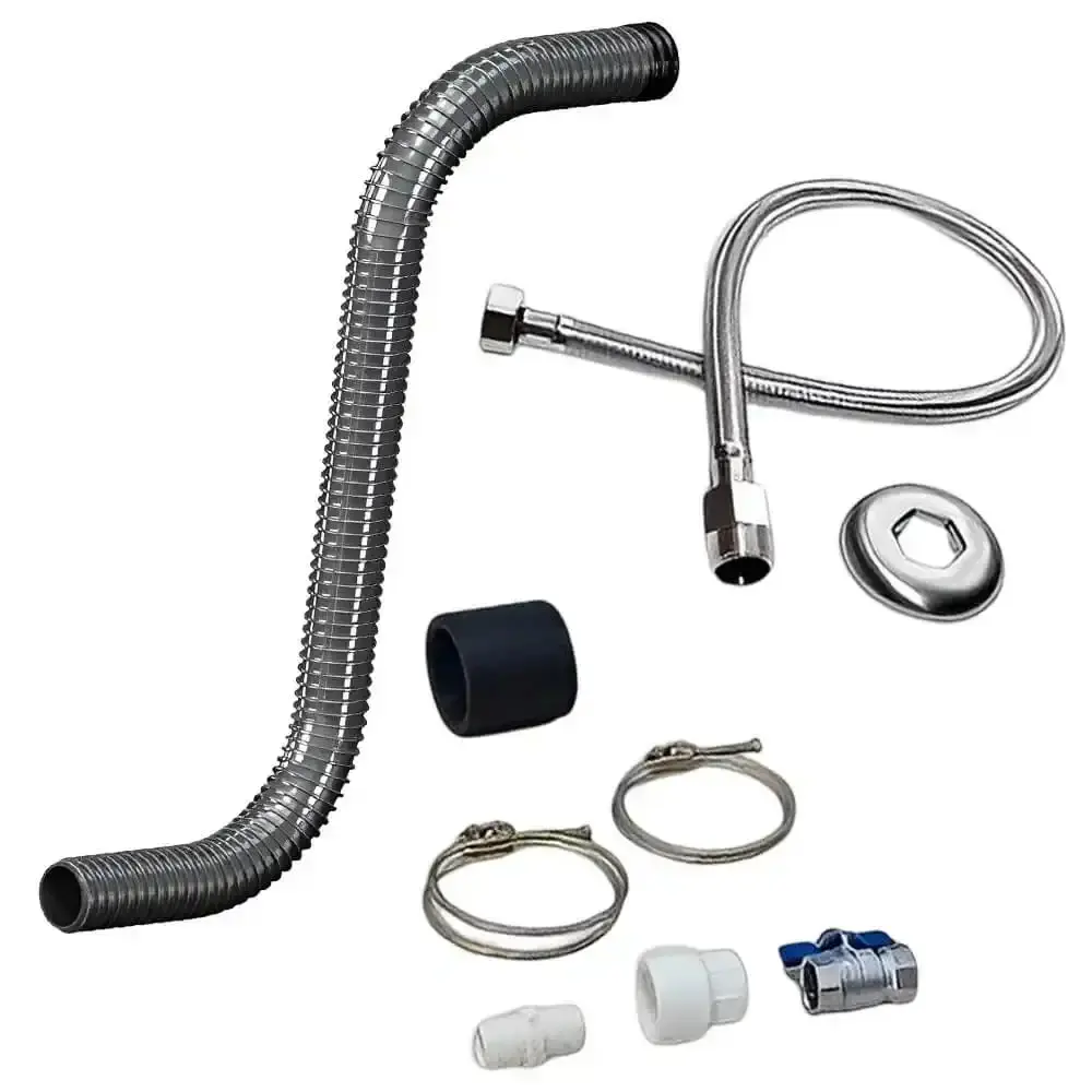 Kit de instalação flexível inox 1.1/2 POL para sauna a vapor 6KW a 12KW 20171 Sodramar — fotografia de referência