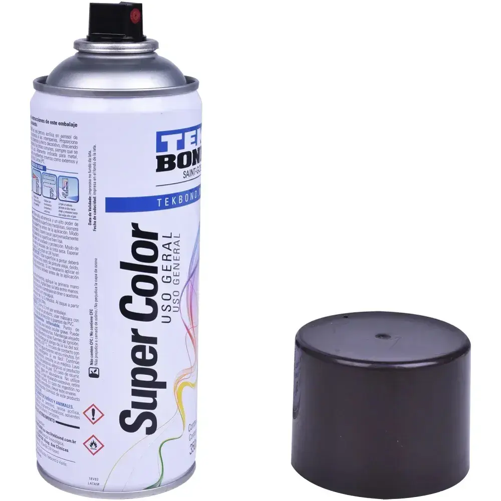 Tinta spray uso geral marrom 350ML Tekbond — fotografia 8