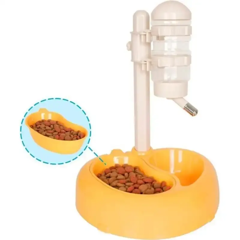 Comedouro e bebedouro para pets 200 GR / 350 ML cães e gatos PET-21 Western — fotografia de referência