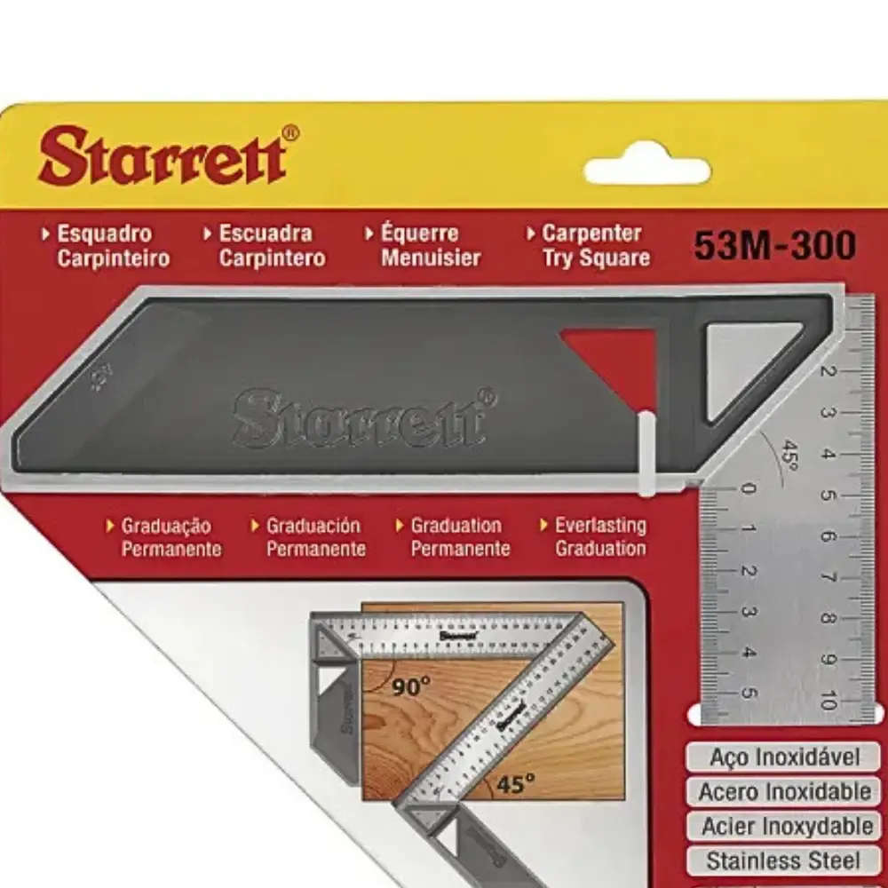 Esquadro profissional 12 POL K53M-300-S starret — fotografia 4