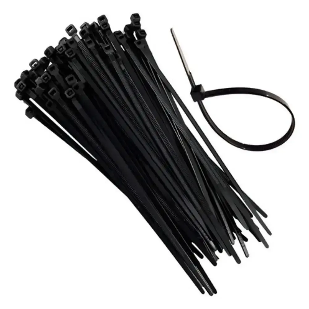 Kit 500 Abraçadeiras de Nylon Pretas 100mm x 2,5mm FERRARI — fotografia 3