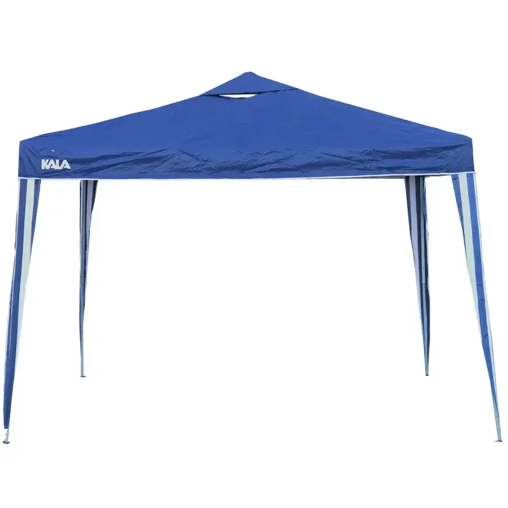 Tenda gazebo dobrável em poliéster azul 300X300CM Kala — fotografia 6