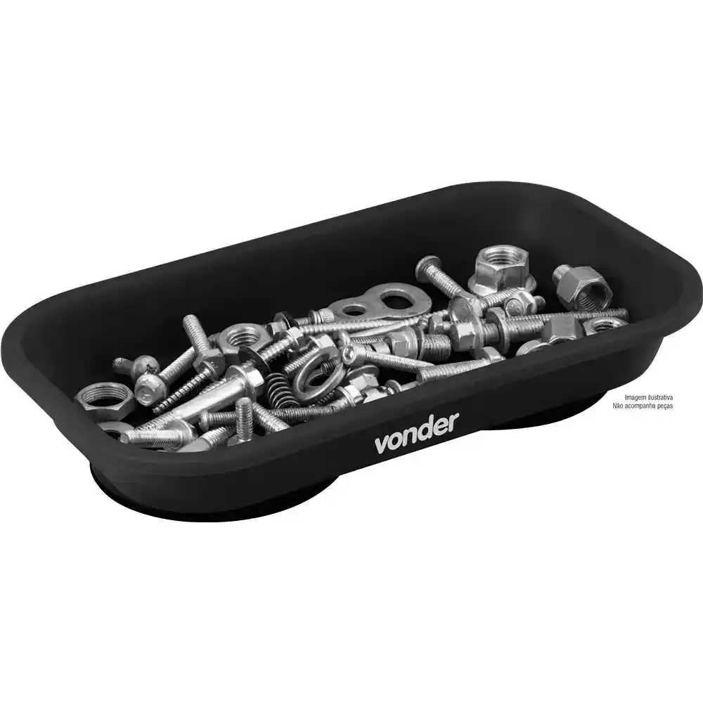 Bandeja Magnética Retangular Plástica 14cm x 24cm VONDER — fotografia 5