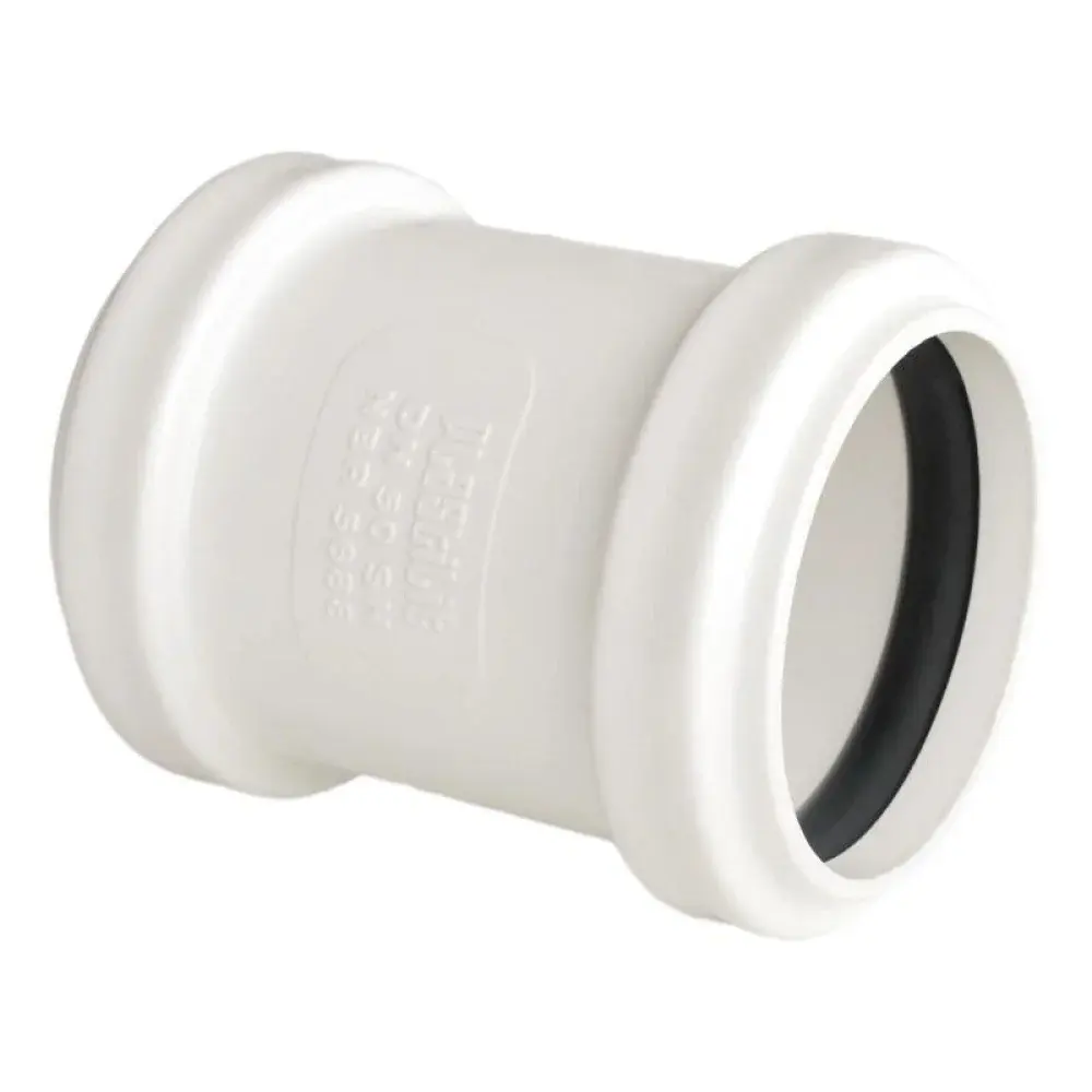 Luva de correr para tubo esgoto 150MM branco Plastilit