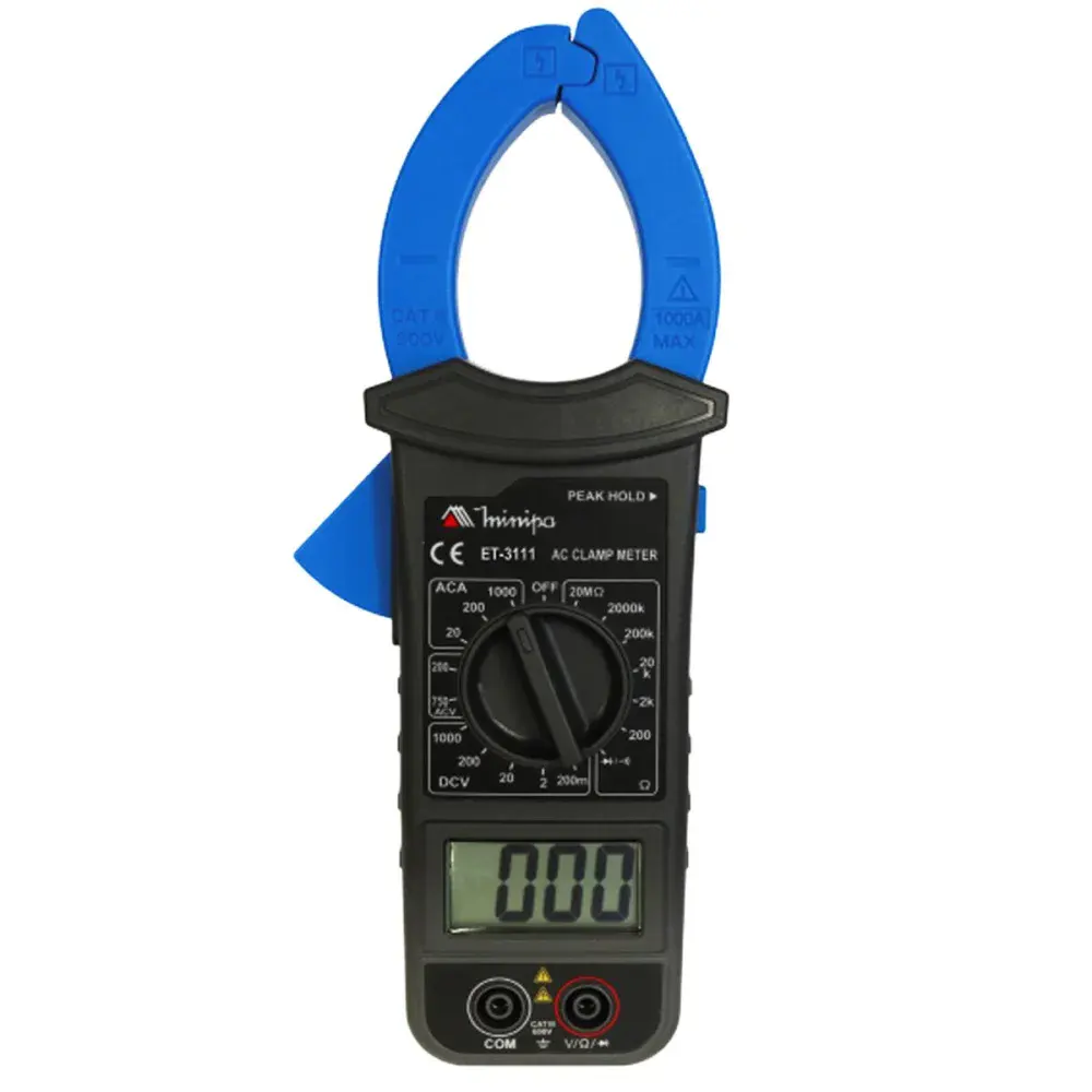 Alicate amperímetro digital ET-3111 Minipa — fotografia de referência