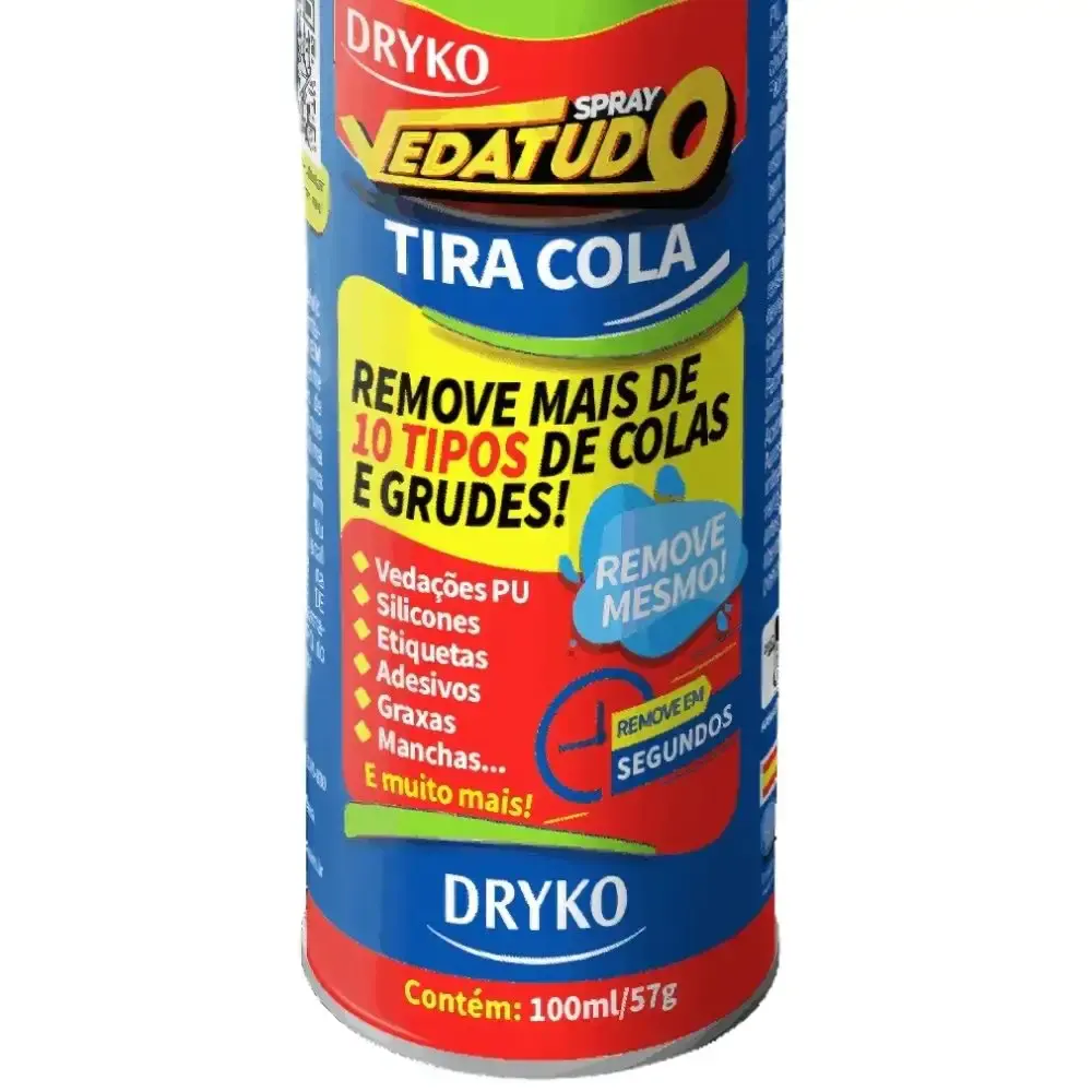 Tira cola em spray removedor vedatudo 100 ML Dryko — fotografia 2