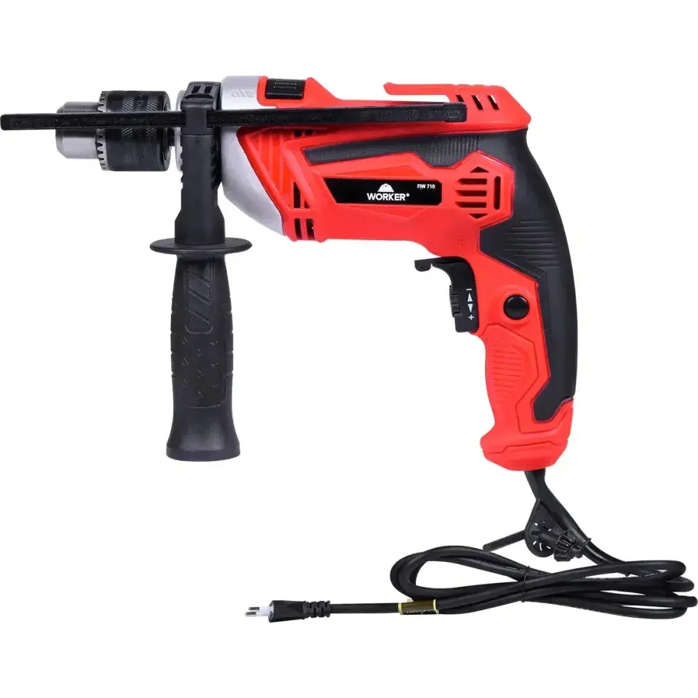 Furadeira de impacto 1/2 13MM 3000RPM 710W 127V Worker — fotografia 8