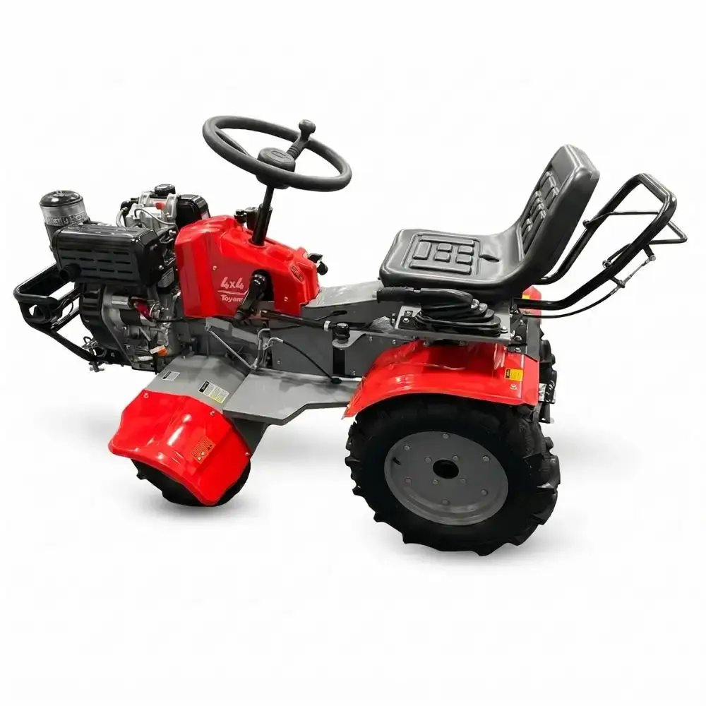 Motocultivador a diesel 4X4 partida elétrica 4T 15HP TDRT15T-XP Toyama — fotografia 2