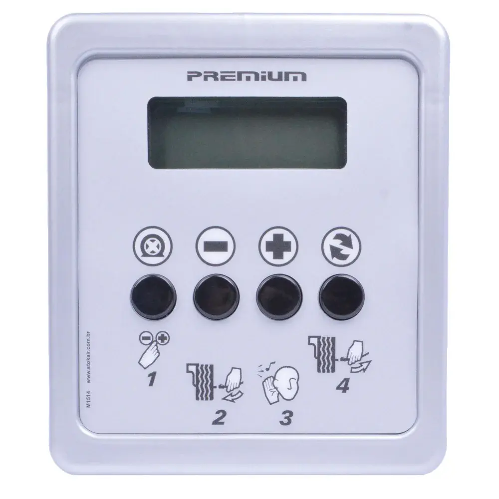 Calibrador de pneus digital com mangueira 8M 220V stok air — fotografia 2