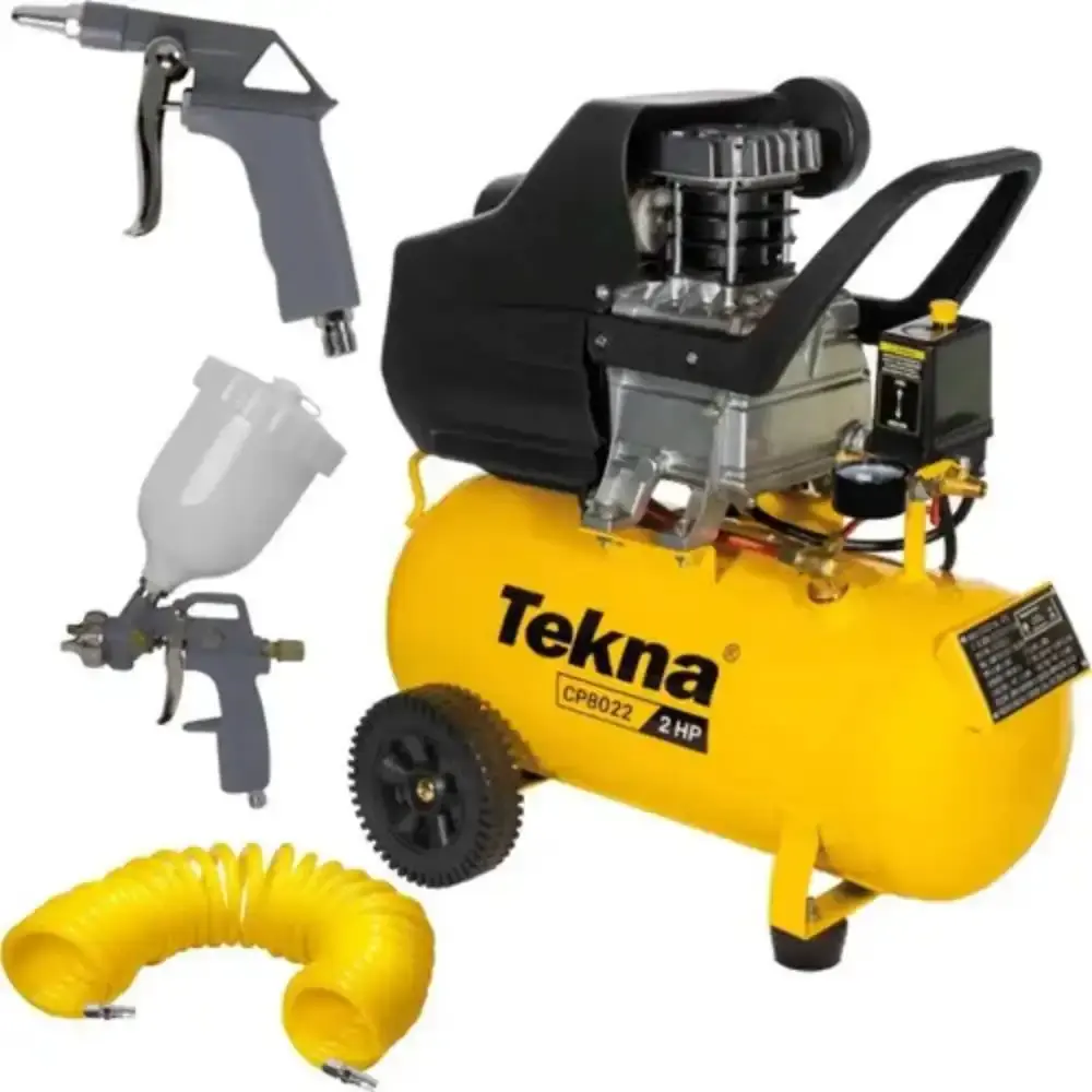 Compressor de ar 2.0 HP 20 litros 8.0 PÉS com kit multiuso CP8022 110V Tekna — fotografia 2