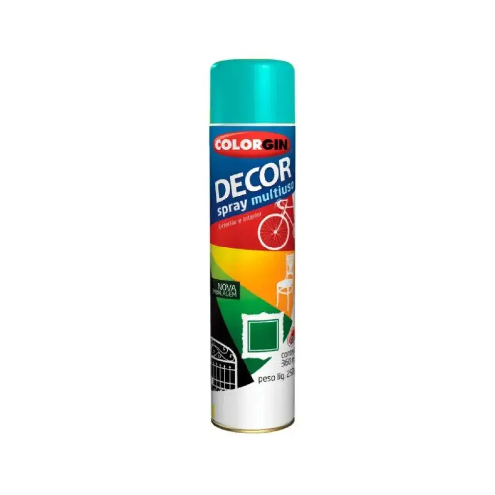 Tinta spray Colorgin decor azul céu brilhante 360 ml — fotografia 2