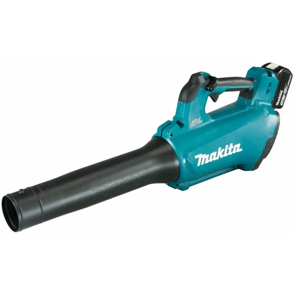 Soprador de folhas 52,1M/S a bateria 18V com carregador e bateria 5,0AH Makita — fotografia de referência