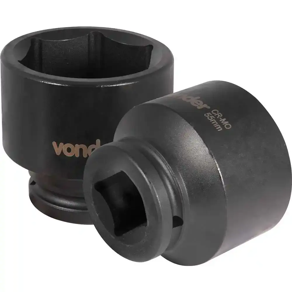 Soquete Sextavado Impacto Encaixe 3/4 polegada 55MM Cromado VONDER — fotografia de referência