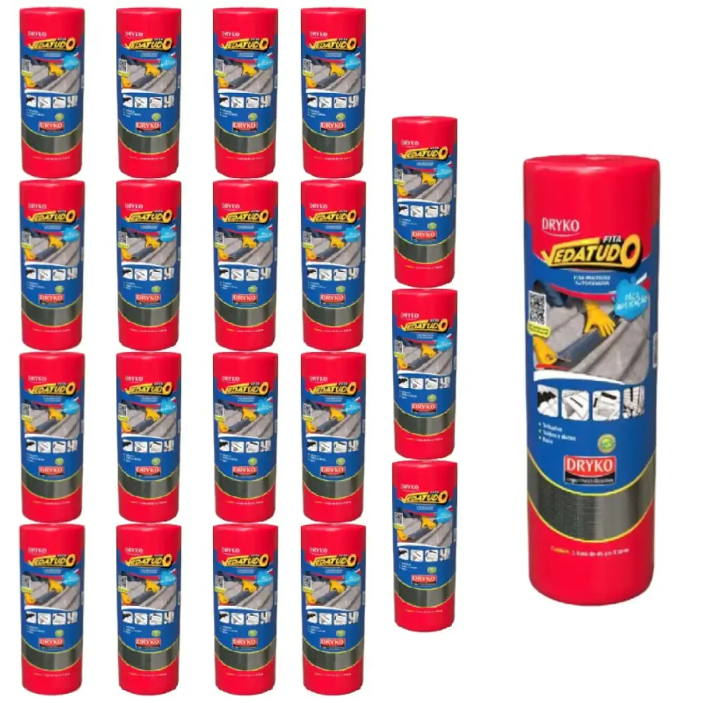 Fita Autoadesiva Asfáltica Vedatudo 45 cm x 10 m 20 Unidades DRYKO — fotografia de referência