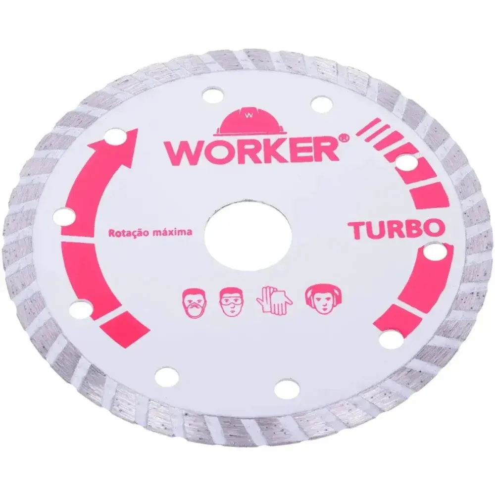 Disco diamantado turbo 180MM x 25,40MM Worker — fotografia 2