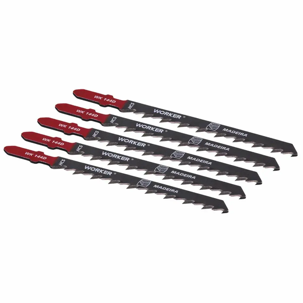 Lâmina para serra tico 6 dentes 100MM 5 peç Worker — fotografia de referência