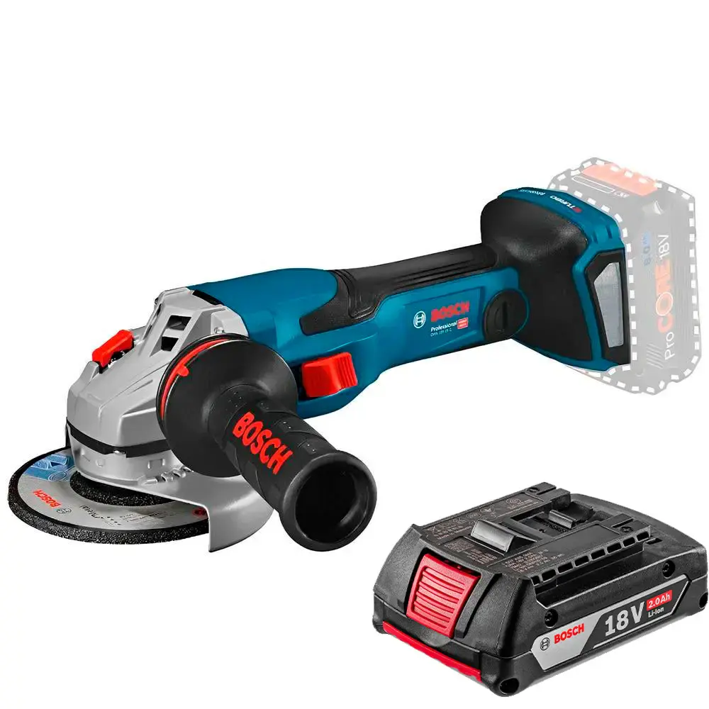 Esmerilhadeira angular 5 pol brushless com bateria 2,0 ah GWS18V-15 p Bosch