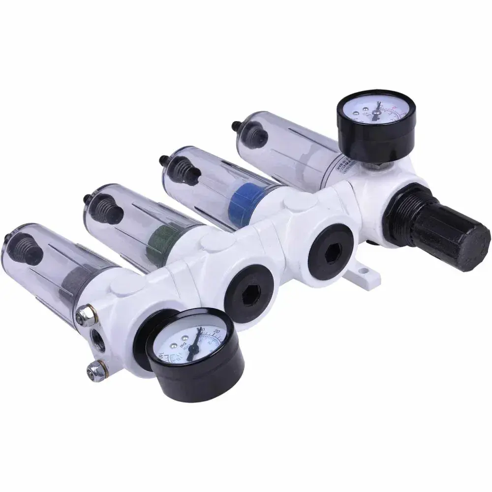 Filtro regulador de ar odontológico quadruplo mini 1/4 CJ041-M Pressure — fotografia 10