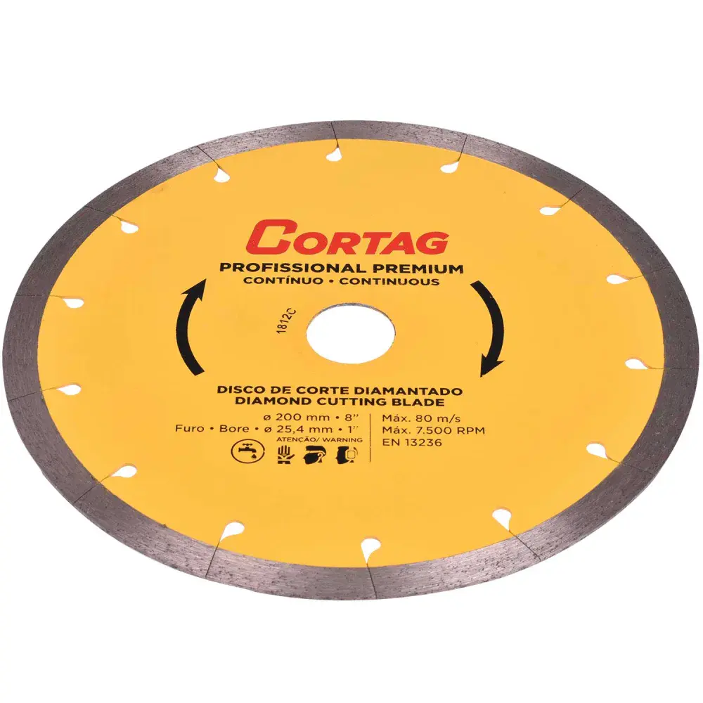 Disco diamantado profissional premium 200MM x 25,4MM Cortag — fotografia 3