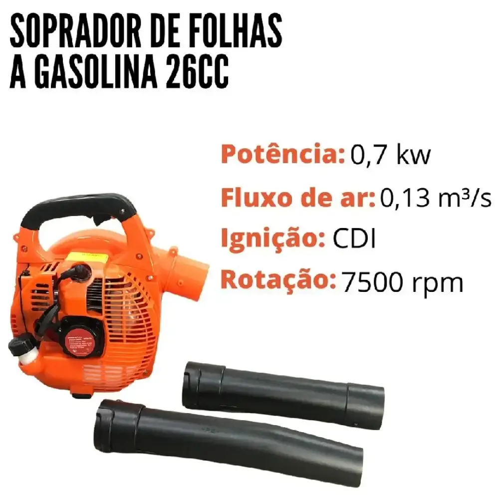 Soprador de folhas à gasolina 26CC EVSFG2T26 Evald — fotografia 7