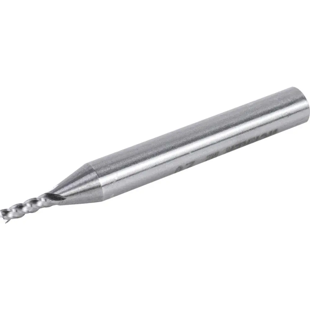Fresa de topo reto aço rápido 2MM haste 6MM Worker — fotografia 3