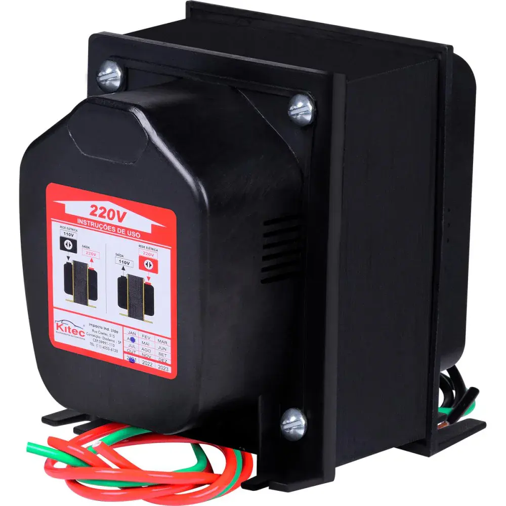 Autotransformador tripolar 6.000VA 4600W bivolt Kitec — fotografia de referência